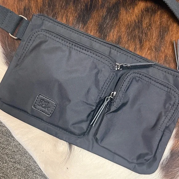 The Sak Esperato Black Nylon Belt Bag Fanny Pack Waist Bag - Picture 3 of 6